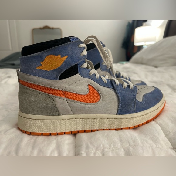 Nike Jordan 1 Air Zoom High-Top Sneakers -Royal Pulse Aloha Orange CMFT 2, sz 9. - Picture 2 of 5